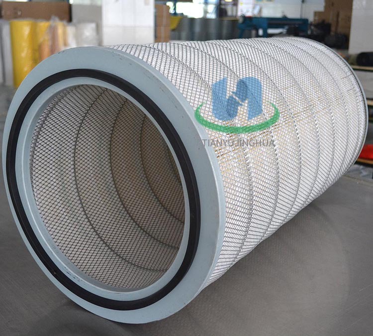 聚酯纤维无纺布空气除尘滤芯滤筒 ,350*240*660工业除尘滤芯