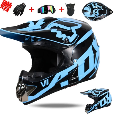 Motorcycle Safety Supplies — Mountain Racing Breathable Riding Protection - blue-black-s