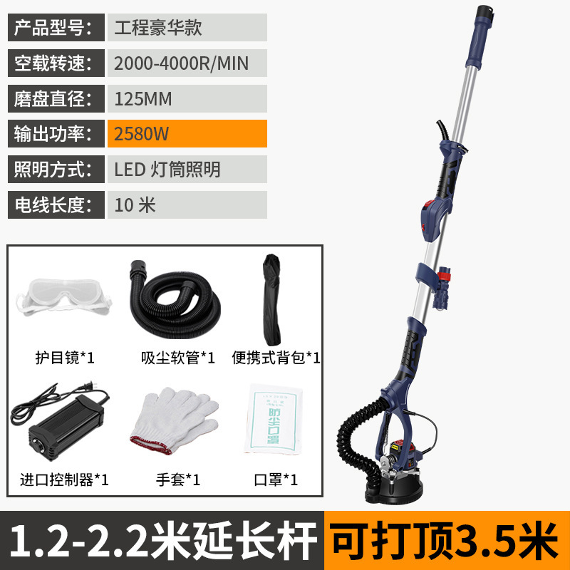 varilla eléctrica larga sin cepillo pared cemento costura de techo juntas juntas molino de concreto raspador grueso sin polvo