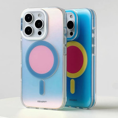 マグネット式マットレーザーマカロン iPhone15/16promax対応 スマホケース Apple17 耐衝撃 シンプル