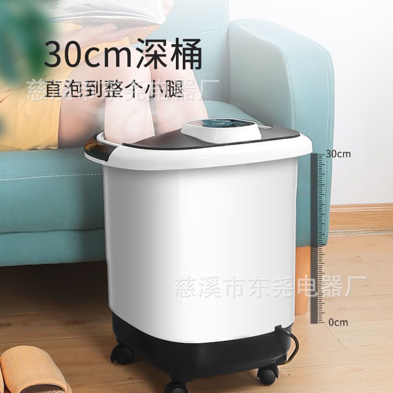 bañera de pies totalmente automática masaje eléctrico de baño de pies de fisioterapia calentamiento hogar lavabo de pies de temperatura constante máquina de baño de pies de alta profundidad