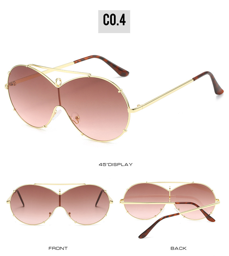 Ig Style Simple Style Solid Color Pc Special-shaped Mirror Full Frame Women's Sunglasses display picture 9