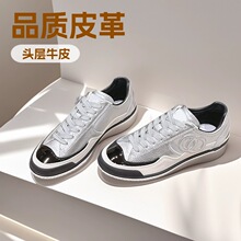 С���LŮʿ��؈��ӖЬ2025�¿�ţƤƴɫϵ�����e�\��Ьƽ��С��Ь