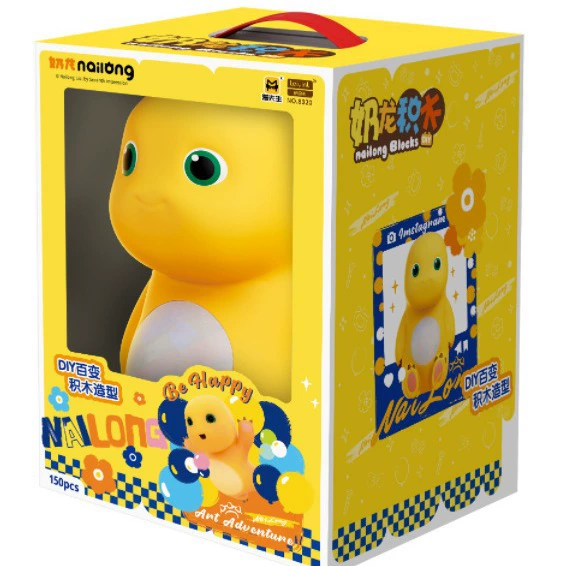 漫先生 Genuine milk dragon assembled slide building blocks intelligence development brain-operated children's educational large particle Garfield car