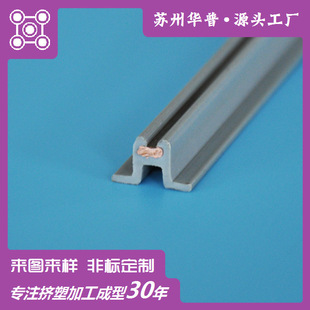 Plastic Extrusion Customized Pvc Special-Shaped Profile Copper-Plastic Co-Extrusion Card Strip Track Strip Hips Processing Acrylic Products