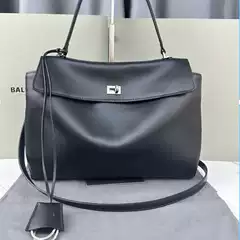 B家 Genuine Leather Rodeo Bag Slouchy Shoulder Bag Crossbody Commuter Tote Handbag Large Silhouette Women's Bag