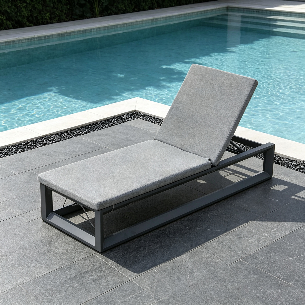 Camas de ocio, impermeabilización y protección solar jardín, tumbonas al lado de la piscina, patio al aire libre, alojamiento residencial, sillas de playa al aire libre, sombra image 7