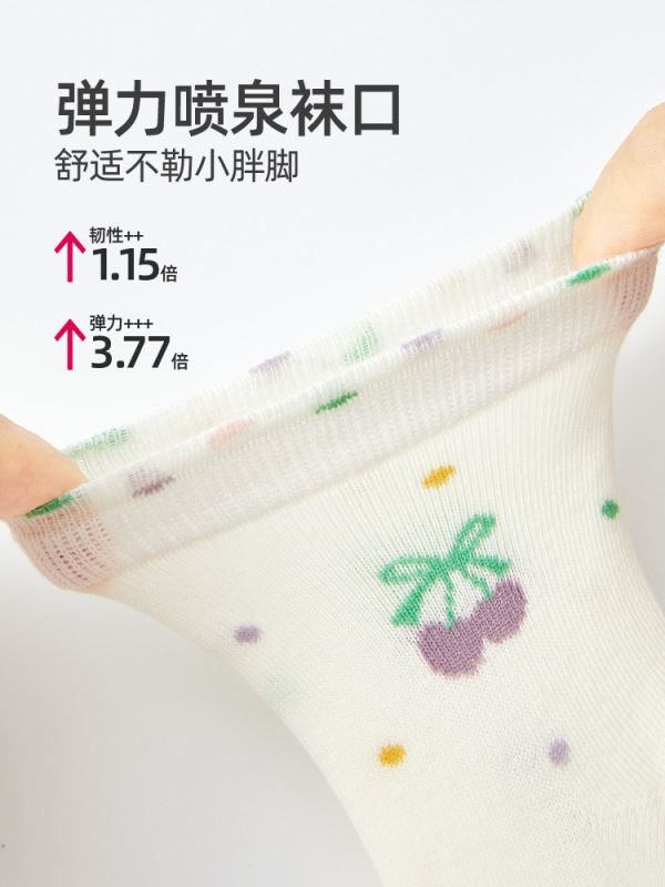 六指鼠批发女童春秋季儿童薄款女宝宝中大童女孩运动小孩中筒棉袜|undefined
