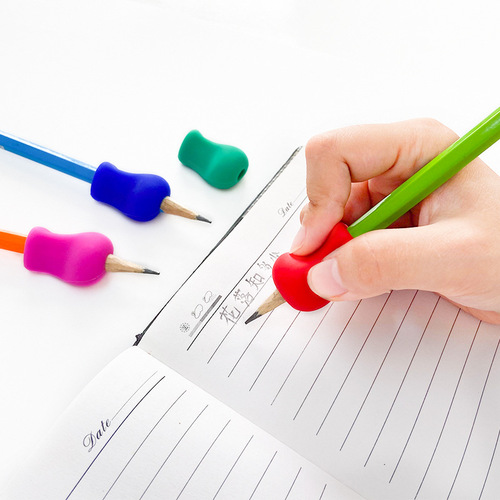 Cross-border silicone pencil holder kindergarten pencil practice writing pen holding posture corrector wholesale children's corrector