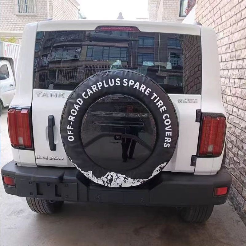 Thickened Tank 300 Spare Tire Cover Wey Tire Cover Protective Cover Off-Road Vehicle Tire Cover Sticker Label