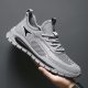 Men's shoes new 2025 spring and summer mesh fly woven breathable running sneaker men's work casual coconut shoes wholesale