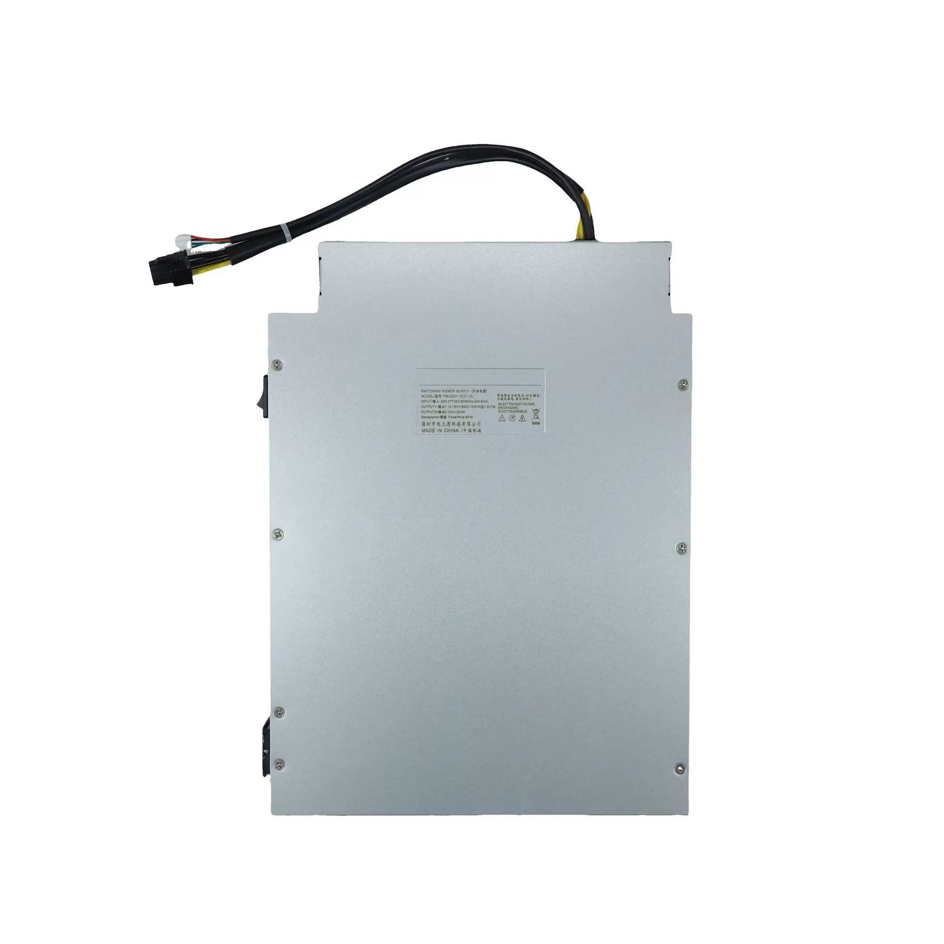 沉浸式液冷大功率服务器电源AP291支持IIC调压12-16V功率8500W