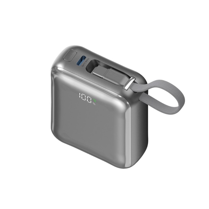 パワーバンクには、ストラップ付きの 2 本のワイヤーが付属しています 35W 急速充電 10000 mAh 小型携帯電話パワーバンク|undefined