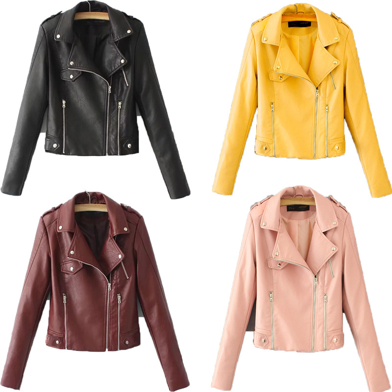 Stylish PU Leather Jacket Image 2