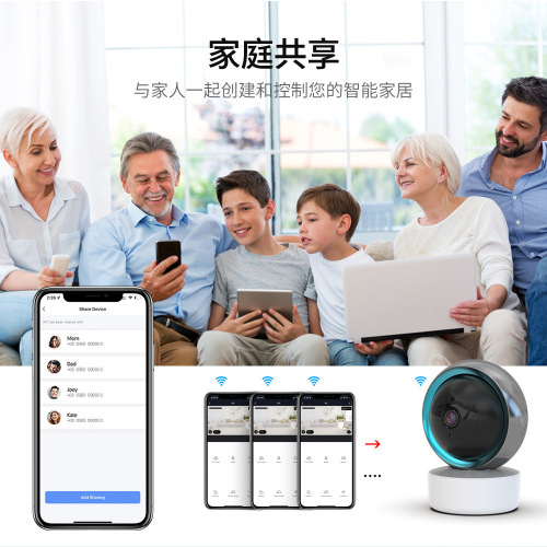 Tuya Smart Camera Smart Home Device WiFi Remote Night Vision Ultra-HD Camera Smart Monitor