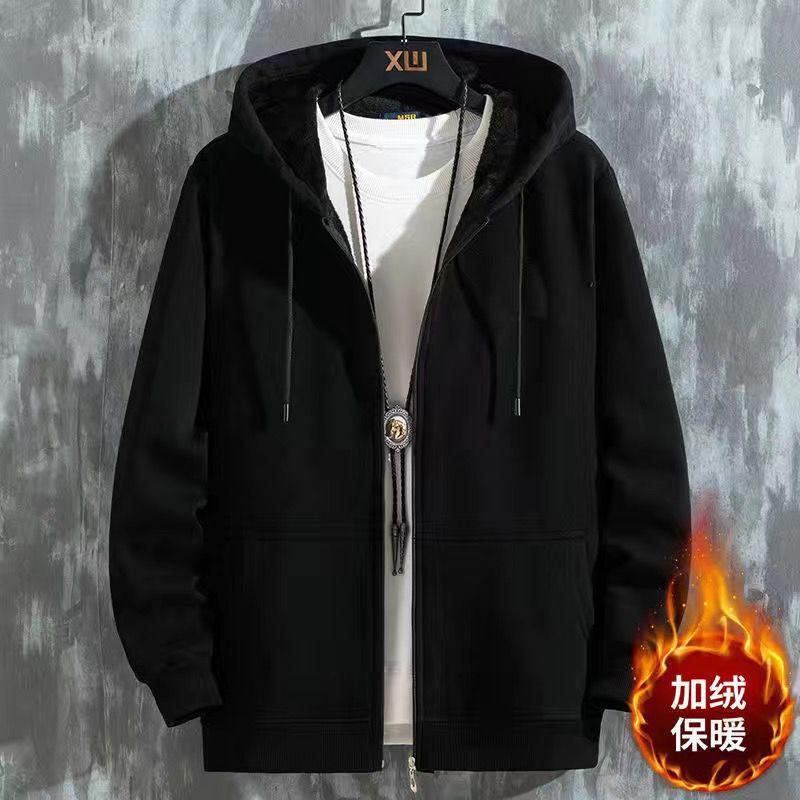 Clearance Sale: Retro Style Fleece-Lined Thickened Men's Autumn/Winter Design Sport Zip-Up Hoodie Jacket Clearance Sale: Retro Style Fleece-Lined Thickened Men's Autumn/Winter Design Sport Zip-Up Hoodie Jacket