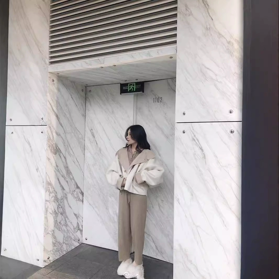 Идеального силуэта в подборе цветов с капюшоном полупальто Darling oversize двустороннее ручной работы