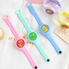 Cartoon luminous mosquito repellent bracelet for children, flash anti-mosquito watch, summer plant anti-mosquito bite repellent buckle bracelet
