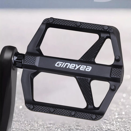 Jingye Bicycle Nylon Pedal Equipment 2DU Bearing with Reflector Pedal Lightweight Riding Pedal