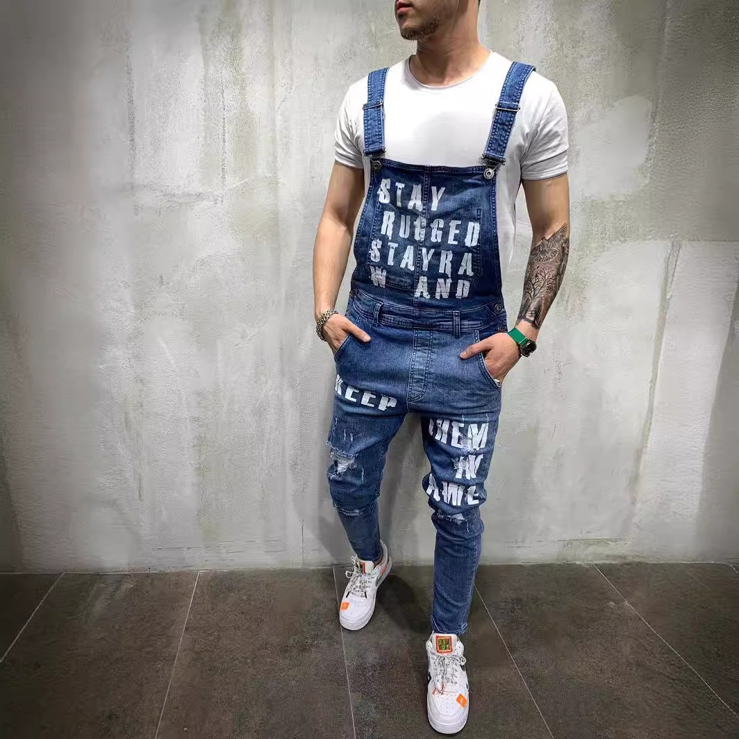 Amerikanische Slim-Fit-Overalls im neuen Stil, lange Hosen, exklusiv für europäische Bahnhöfe, heiß begehrte Herren-Freizeitkleidung_voghion.com