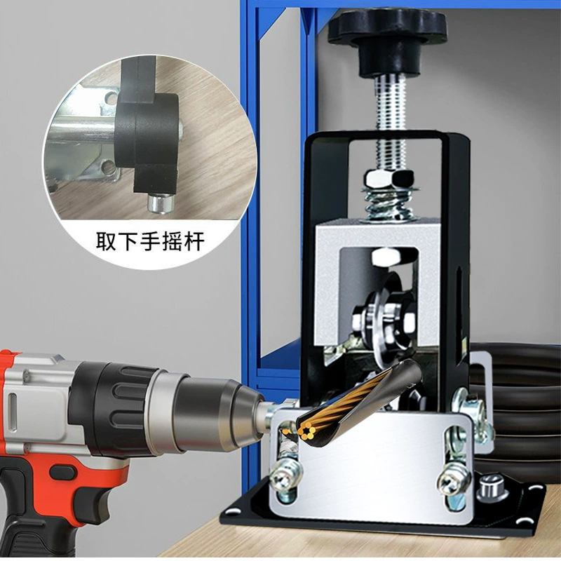 老工匠 Small wire stripper household electric manual hand-crank waste wire and cable copper stripping machine wire stripper