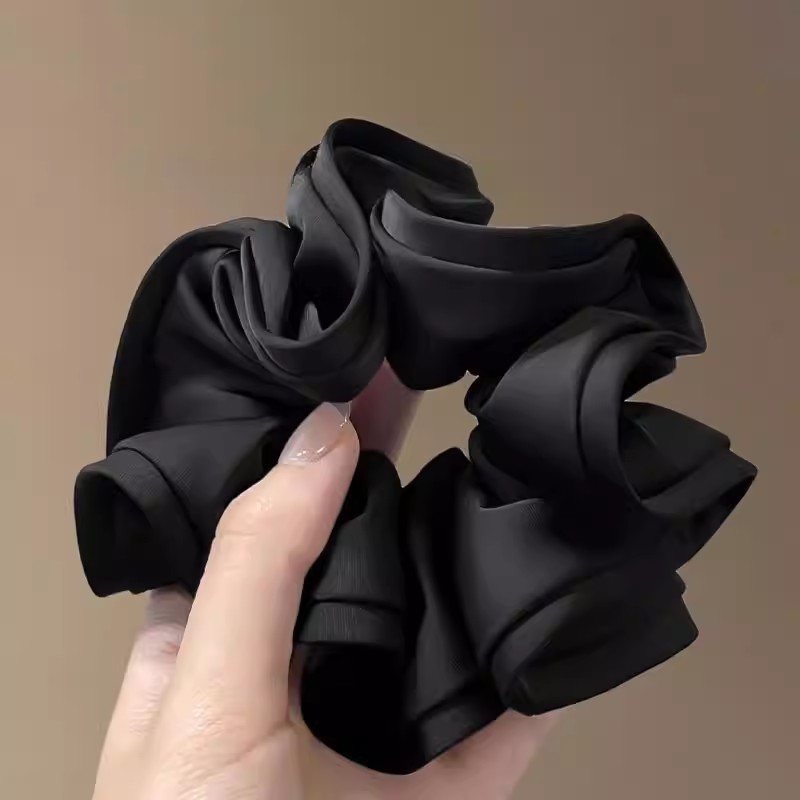 2026 nuevo estilo coreano super grande anillo de pelo intestino grande niñas de alto nivel de sensación de cabello de flores cuerdas de cabello de cordón de goma adornos para el cabello