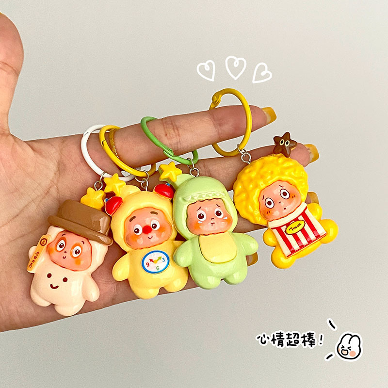 大号卡通星星人钥匙扣挂件 可爱diy树脂配件挂件服饰包包饰品批发|undefined