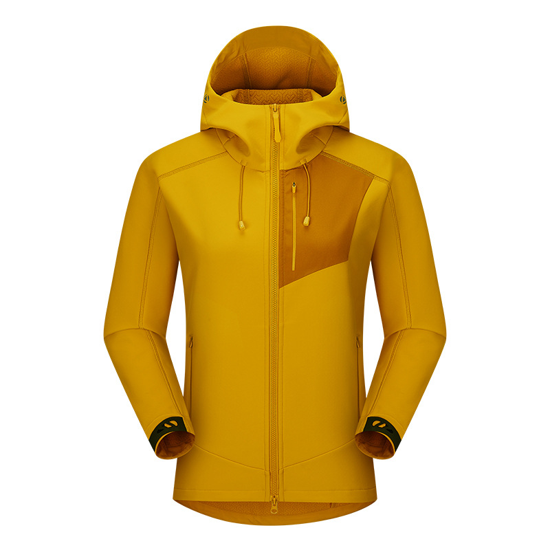 New foreign trade cross-border wholesale autumn jacket, popular NiaoJia softshell windbreaker for men and women, hooded composite model