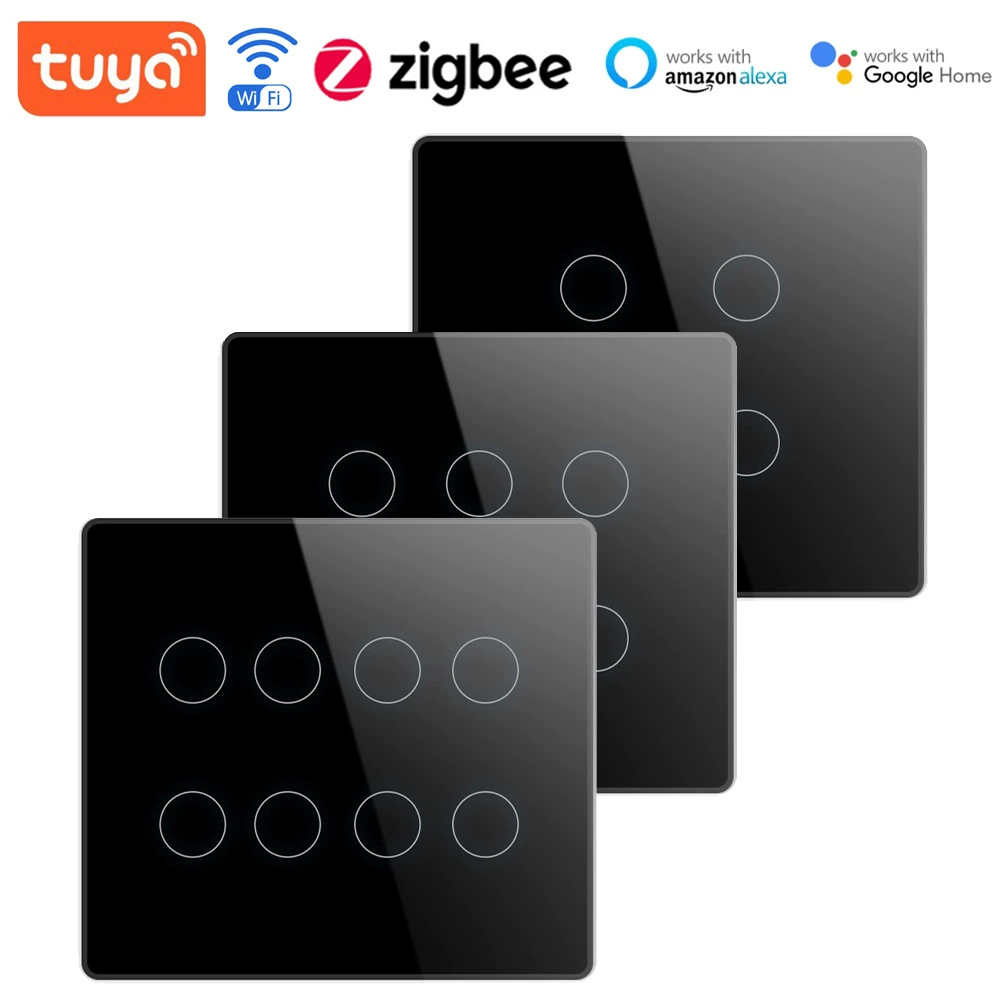 124 Smart Switch 8 открытый Wi-Fi граффити умный сенсорный переключатель граффити открыть Южная Африка ZigBee Бразилия датчик панель