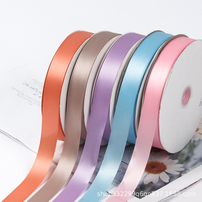 花束リボン卸売 80 ヤード無地リボン diy フラワーラッピング素材ギフト包装花フラワーリボンウェビング|undefined