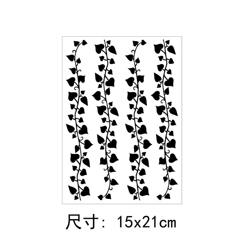 Ready-made waist tattoo stickers, vine quick-transfer stickers, vine pattern tattoo stickers, temporary water transfer waterproof tattoos