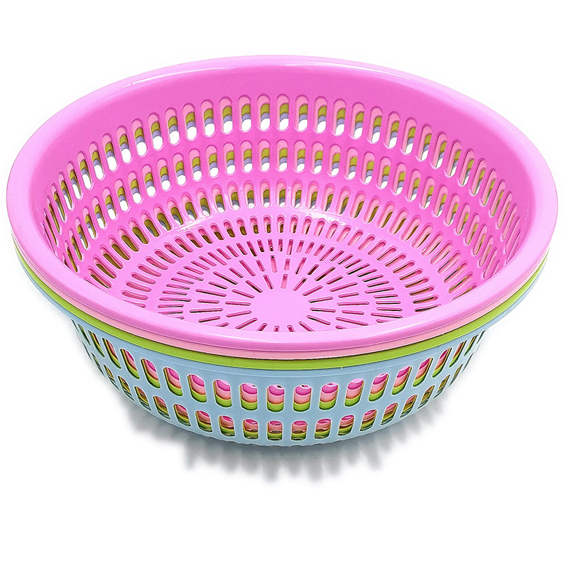 I2 442 105 # tira cesta de verduras drenaje vegetal cesta de plástico azul Yiwu 2 yuanes tienda de necesidades diarias suministro