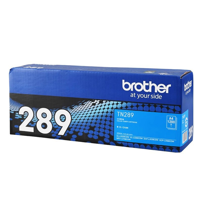 Cartucho de tóner Brother (TN-289C) cian/1200 páginas