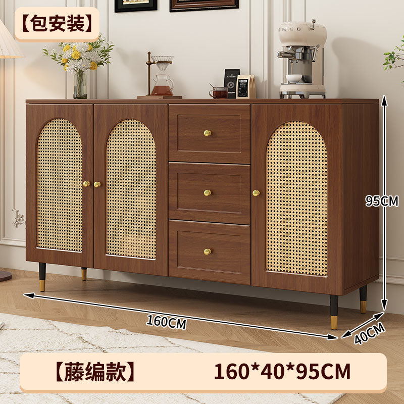 Gabinete de comedor moderno y simple, armario de almacenamiento de caña de viento, sala de estar, armario de té de cocina doméstica, armario de viento