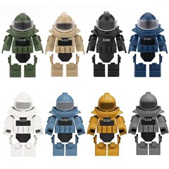 クロスボーダー軍事積み木人仔部品解体服防爆服部品部品小粒玩具組み立て積み木