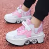 Pink high quality DF03 mesh with four wheels to collect white powder◁Ending soon