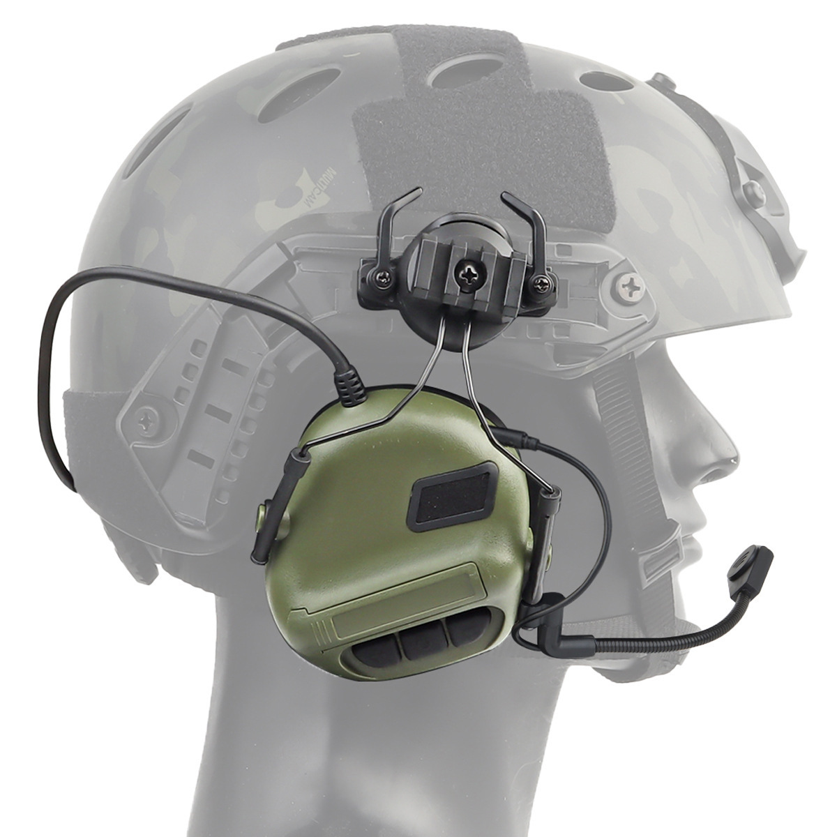 Auriculares Tácticos de Protección para Casco de ABS con Reducción de Ruido para Tiro al Aire Libre y CS image 8