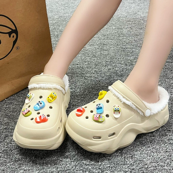 SZ-062 Colorful Slippers [Khaki]