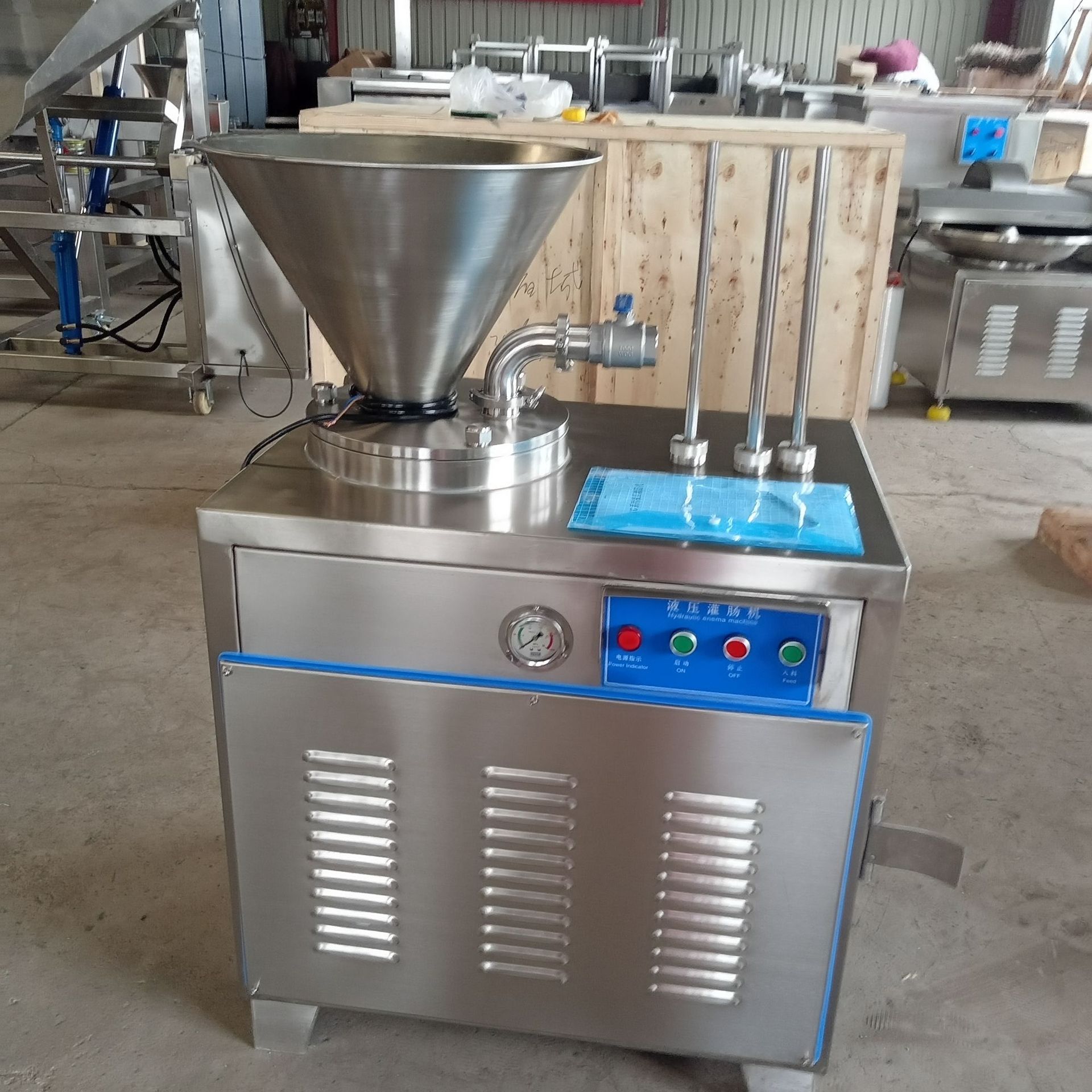 厂家灌香肠设备自动灌肠机腊肠液压灌肠现货肉片肠灌肠机