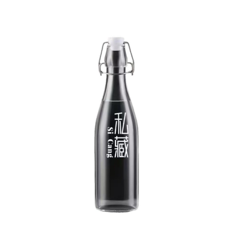 透明玻璃卡扣酒瓶空瓶密封高档泡酒瓶果酒红酒白酒自酿分装瓶批发|undefined