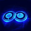 automobile LED Luminous water cup pad Custom pattern Water Coaster Vehicle mounted atmosphere lamp Colorful Built-in Battery