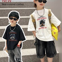 男童短袖T恤夏季新款2023中大童潮流韩版透气款儿童夏装半袖上衣