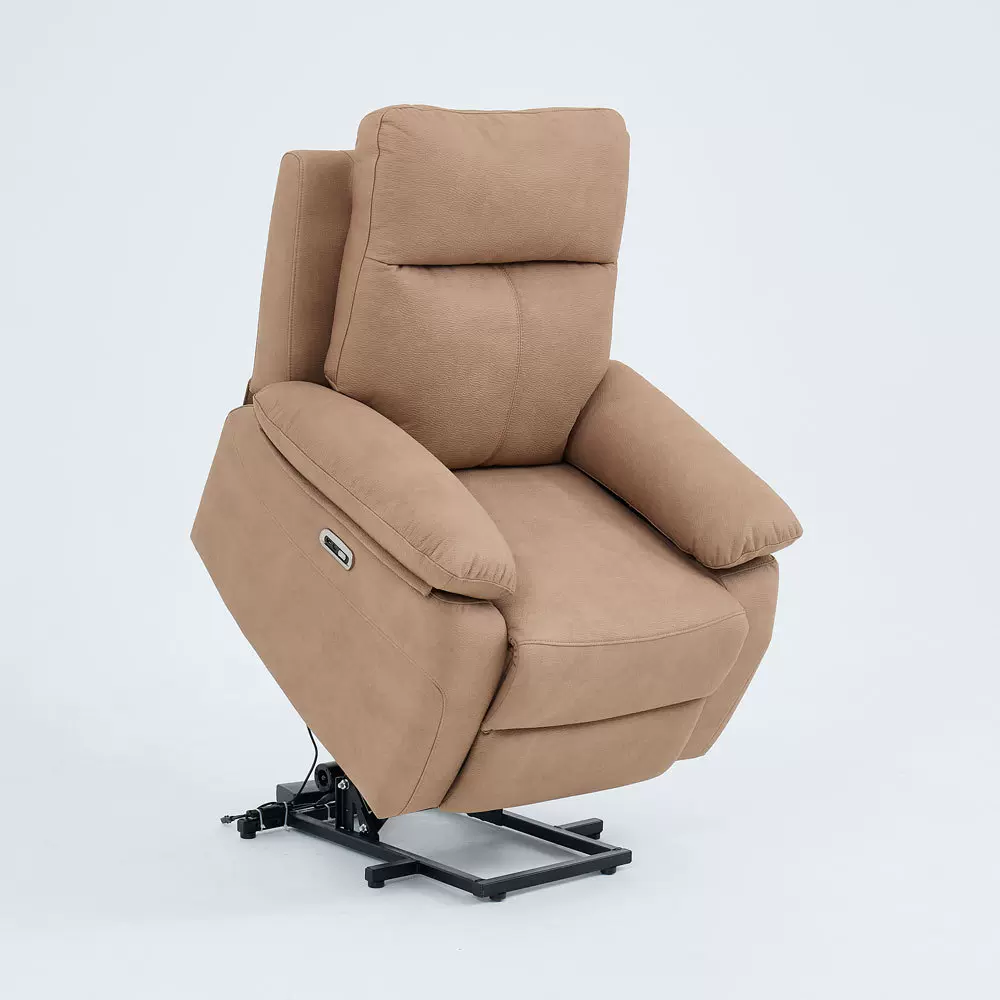 路易丹尼电动功能沙发单人沙发椅老人孕妇助起助站科技布可躺可睡