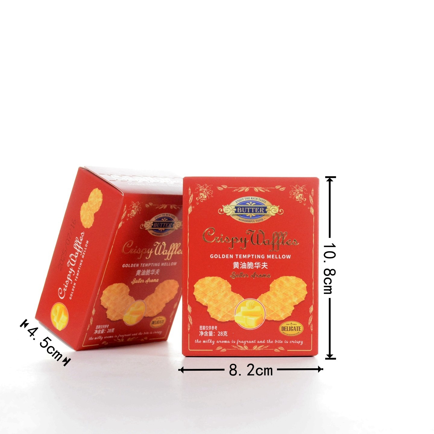 Pandora Diary Butter Crispy Waffles Housewarming Wedding Baby Banquet Graduation Return Gift Casual Snacks 28g/5 Bags