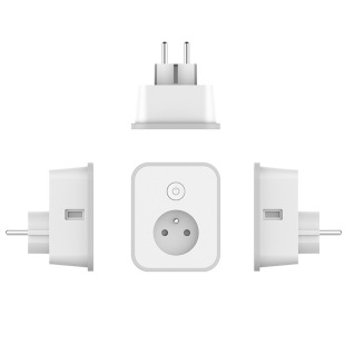 TY2102 square regulation smart single plug 2.4g wireless smart household switch socket (with power statistics)