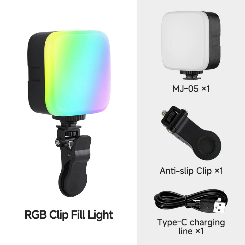 Портативный заполняющий свет K-05 MJ-05, RGB карманный фонарь для камеры и телефона, 0,13 кг