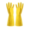 Yellow fleece gloves