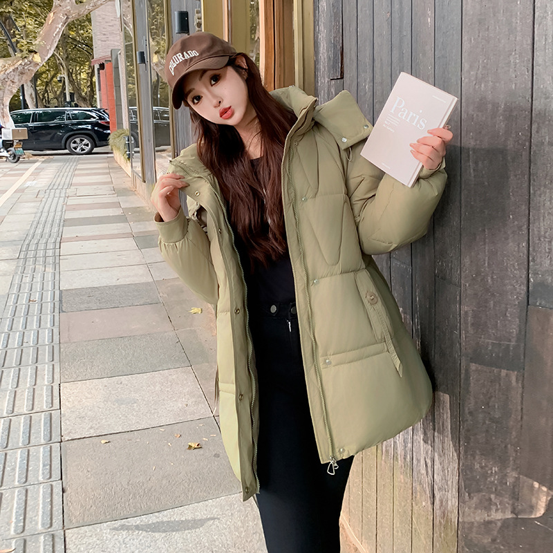 2025 chaqueta de algodón holgada coreana, chaqueta de algodón de invierno, chaqueta de algodón caliente, chaqueta de algodón de pluma, ocio, versátil