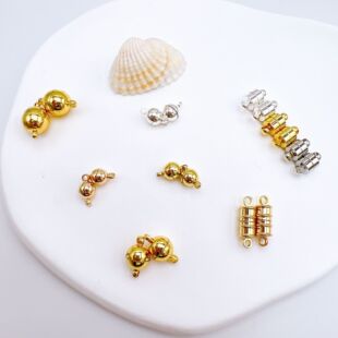 18K����ɫ���F�� �~��������朿ۈA����ʯ��diy�Ʒ���