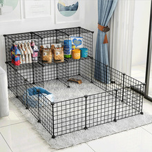 寵物圍欄狗籠子室內中小型犬柵欄隔離門狗窩擋狗板防護欄自由組合